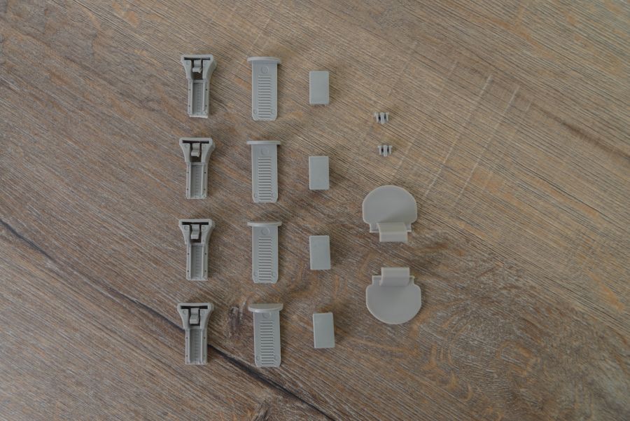 Klemmträger und Zubehör Montage-Set für Klemmfix Plissee von K-home